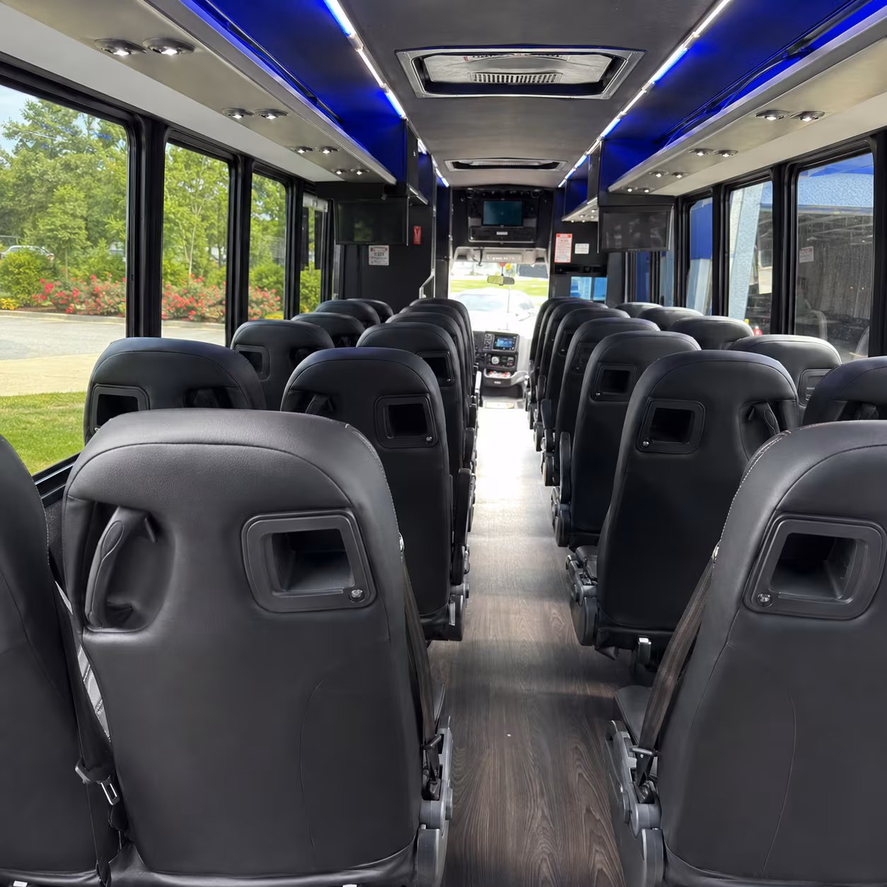 canton sporting event transportation onboard seating