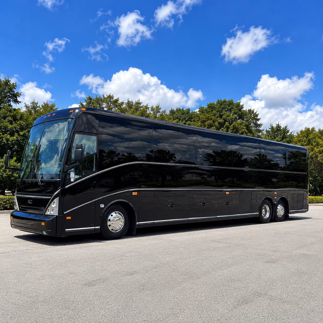 lorain charter bus rental exterior