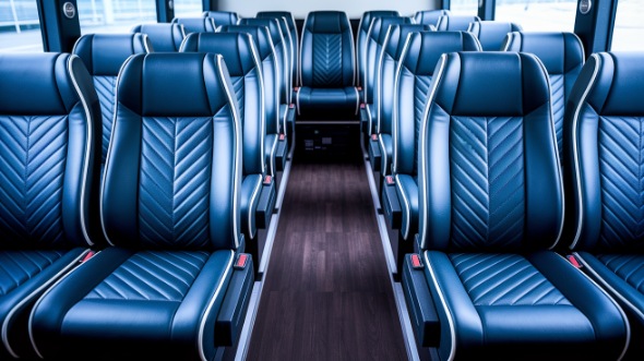 25 passenger minibus inside akron