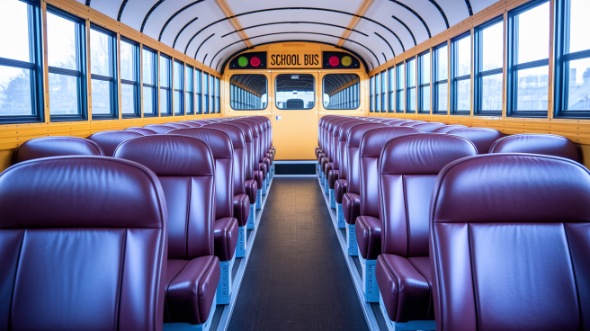 canton school bus rental interior