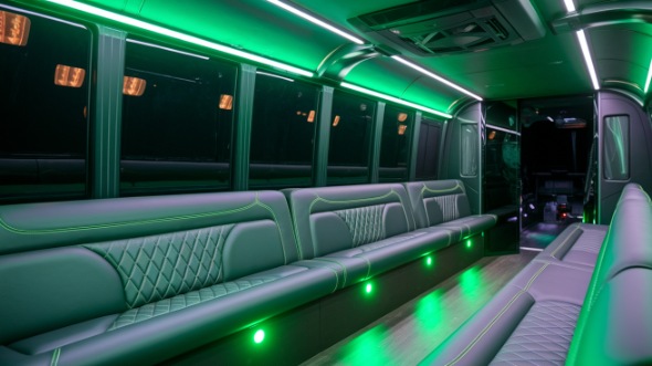 canton sprinter limo rental interior